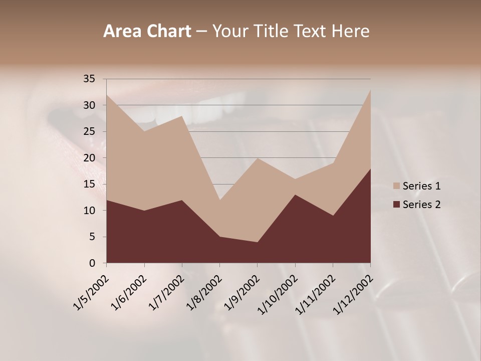 Brown Caucasian Beauty PowerPoint Template
