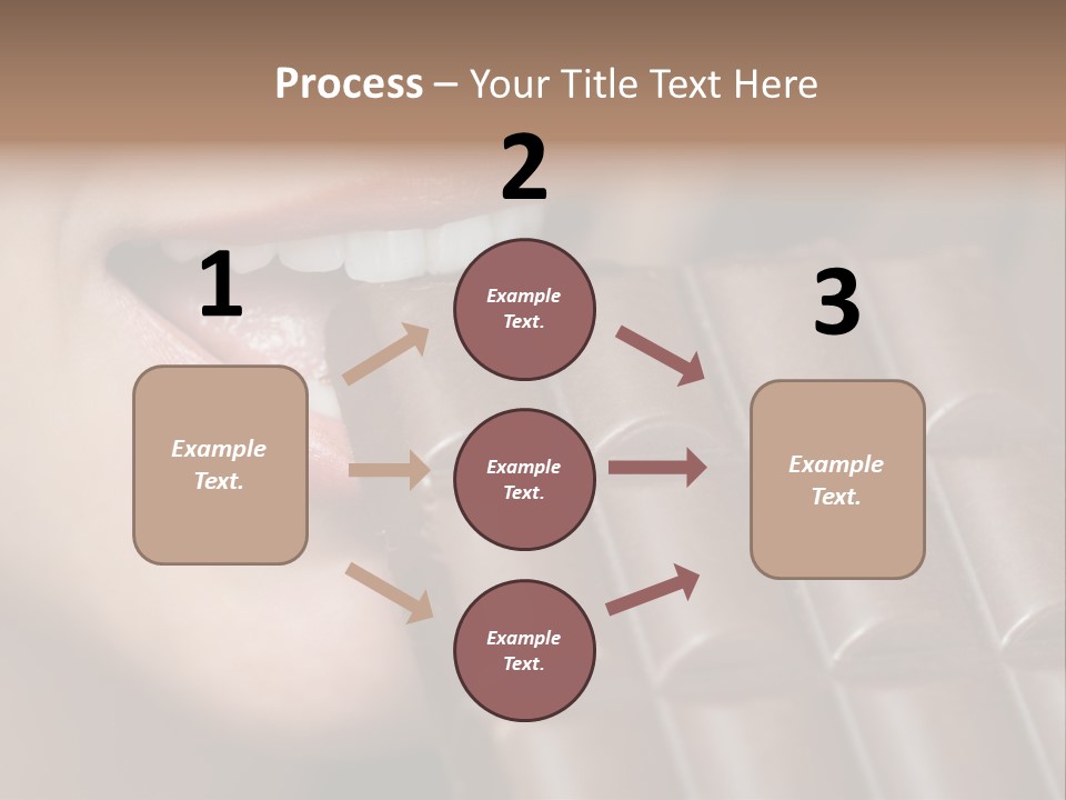 Brown Caucasian Beauty PowerPoint Template