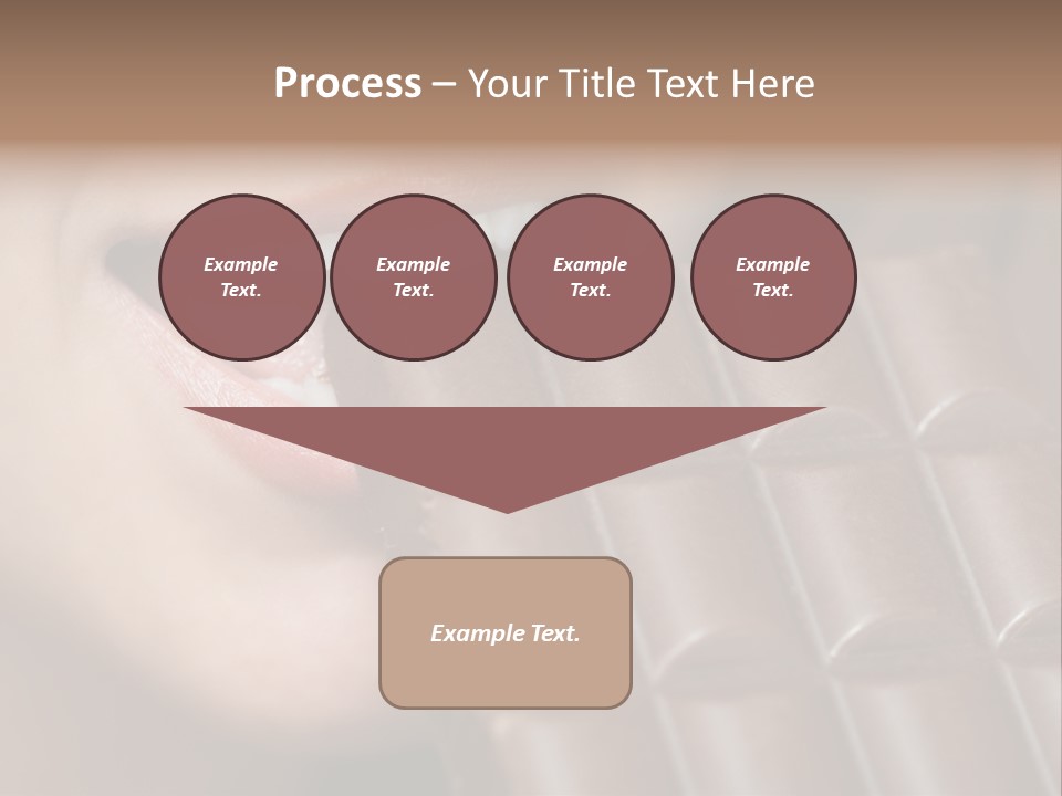 Brown Caucasian Beauty PowerPoint Template