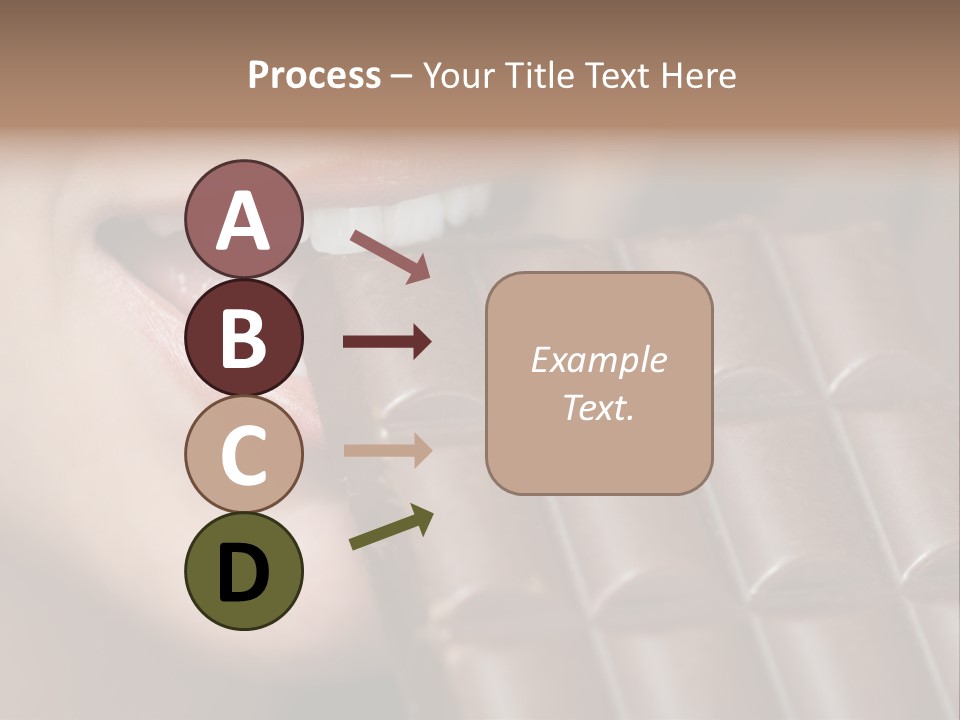 Brown Caucasian Beauty PowerPoint Template