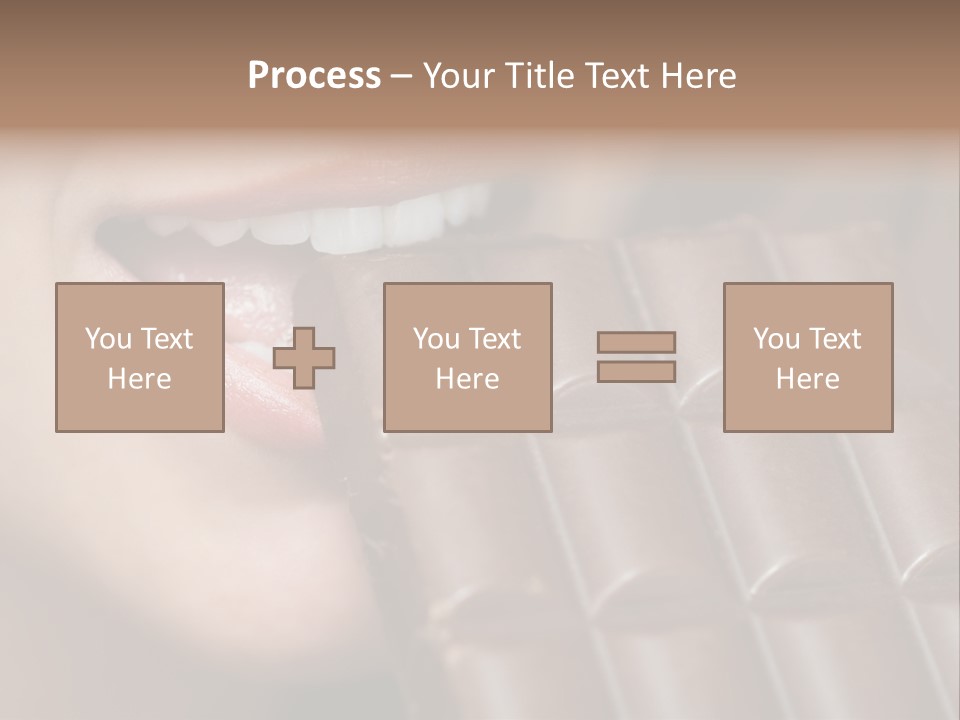 Brown Caucasian Beauty PowerPoint Template