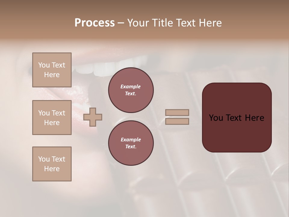 Brown Caucasian Beauty PowerPoint Template