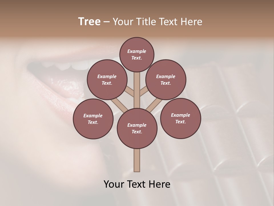 Brown Caucasian Beauty PowerPoint Template