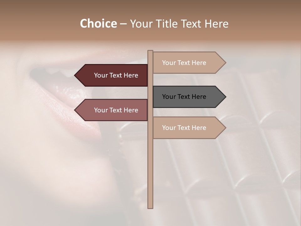 Brown Caucasian Beauty PowerPoint Template