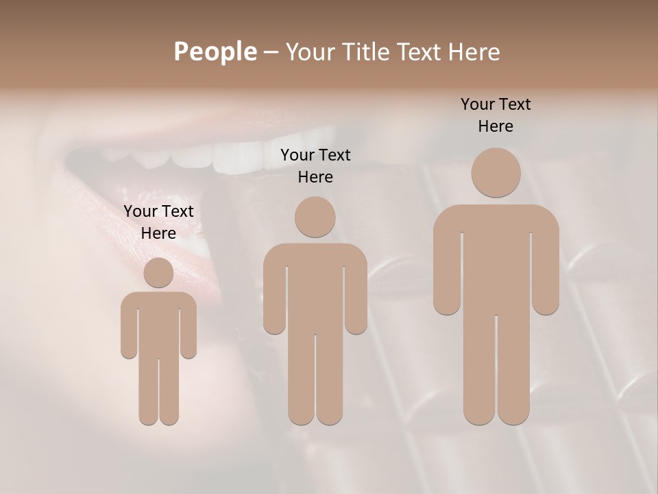 Brown Caucasian Beauty PowerPoint Template