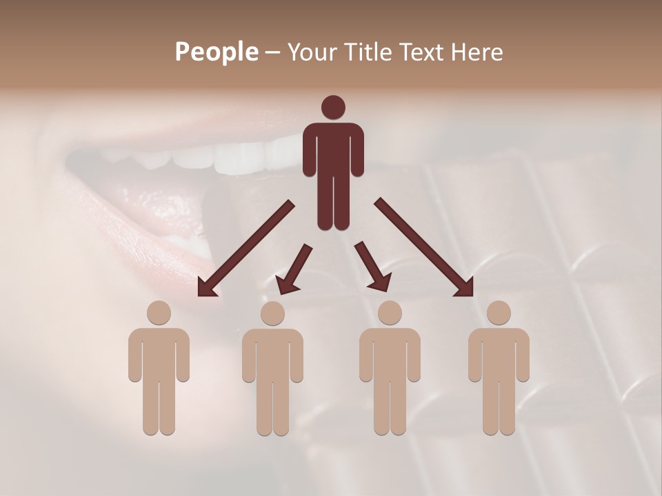 Brown Caucasian Beauty PowerPoint Template