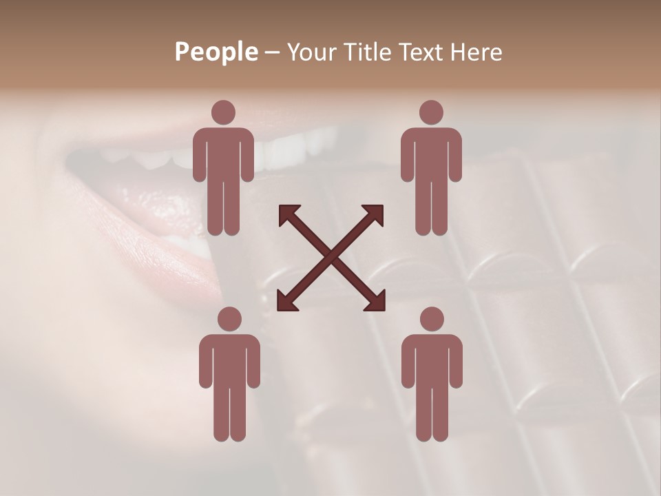 Brown Caucasian Beauty PowerPoint Template