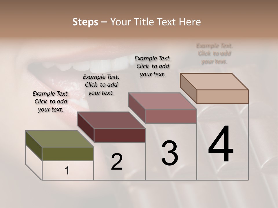 Brown Caucasian Beauty PowerPoint Template