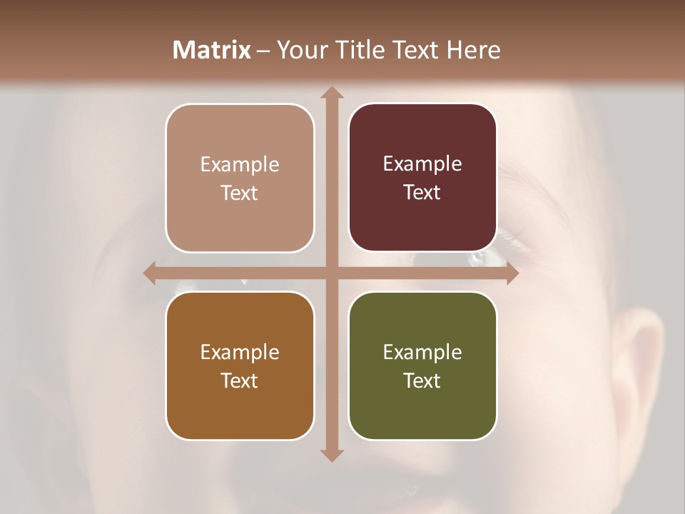 Face Positive Living PowerPoint Template