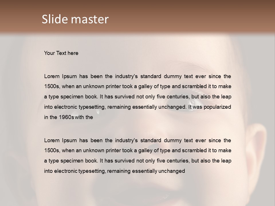 Face Positive Living PowerPoint Template