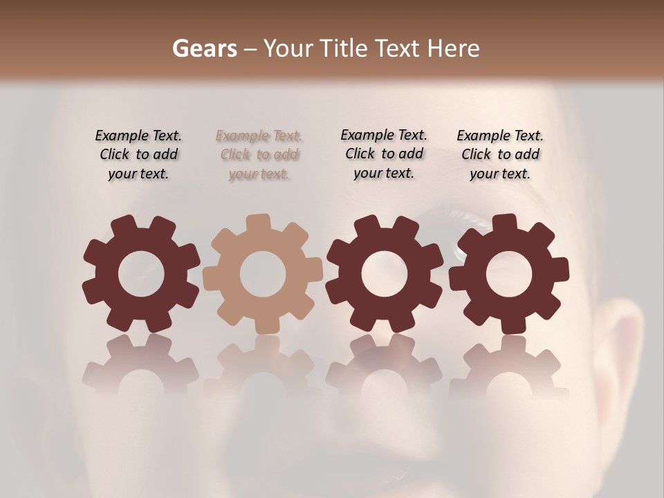 Face Positive Living PowerPoint Template