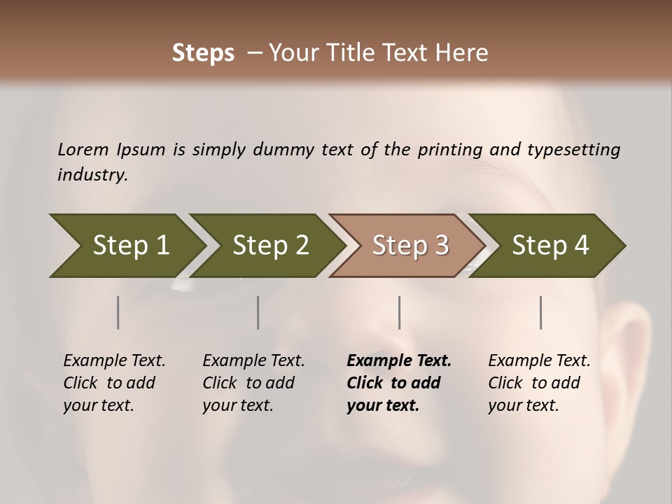 Face Positive Living PowerPoint Template