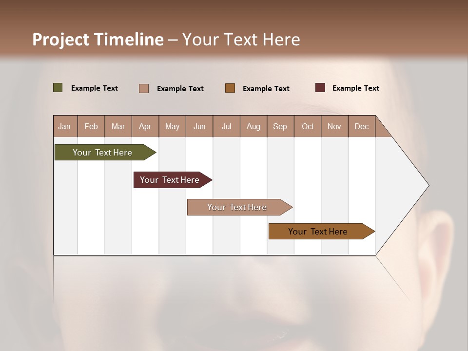 Face Positive Living PowerPoint Template