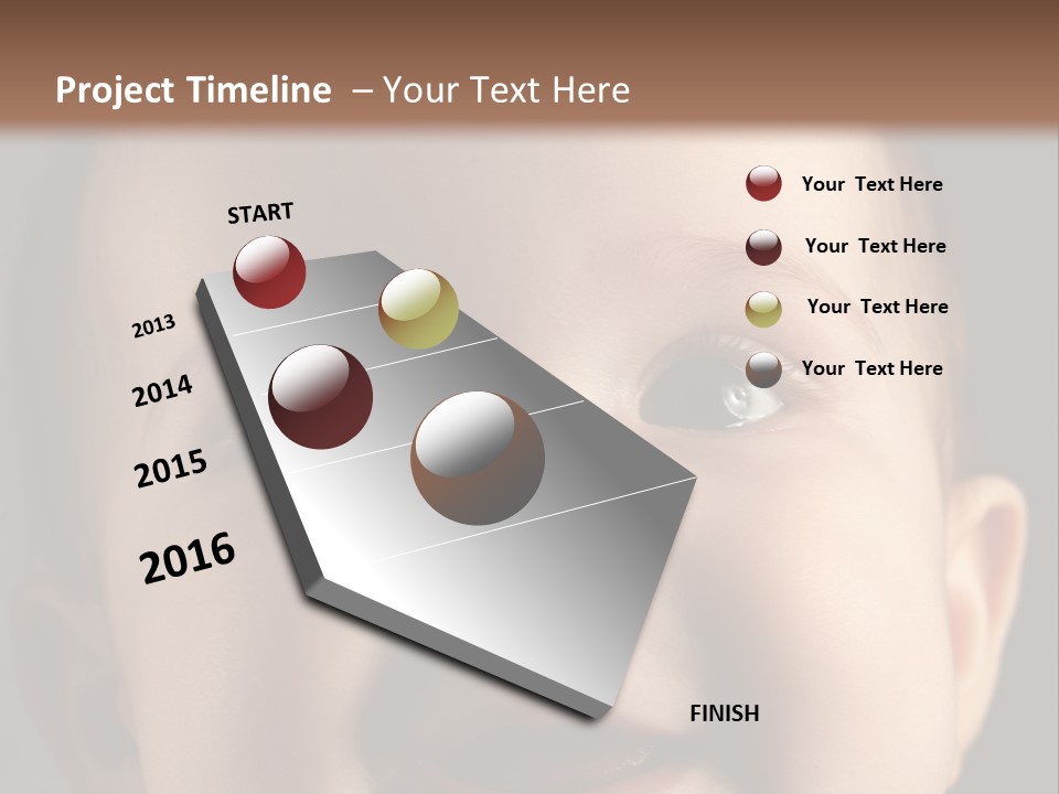 Face Positive Living PowerPoint Template