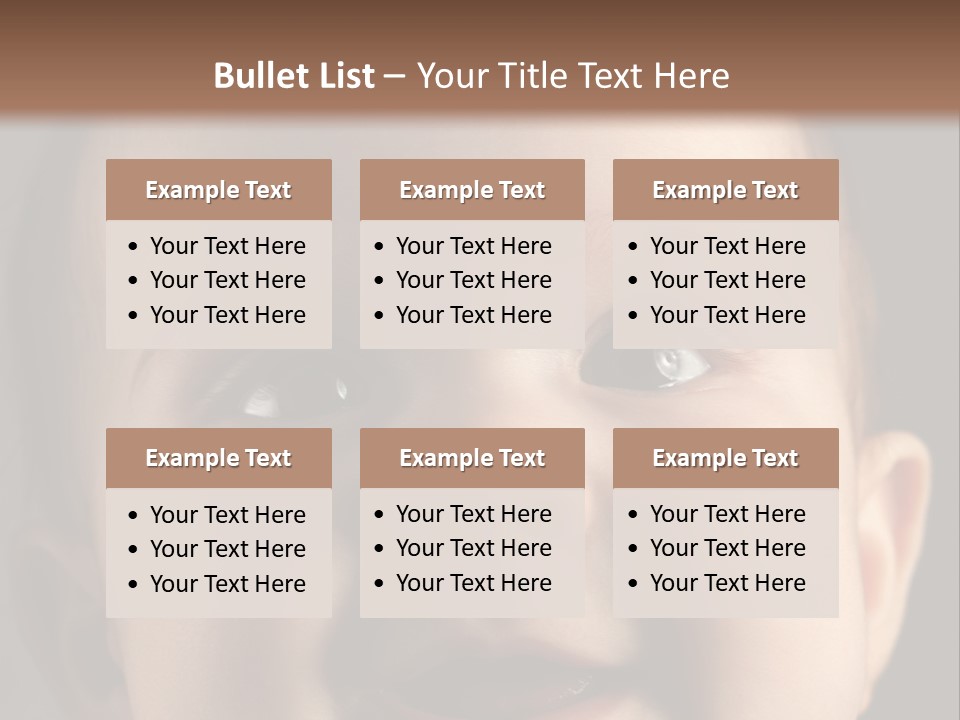 Face Positive Living PowerPoint Template