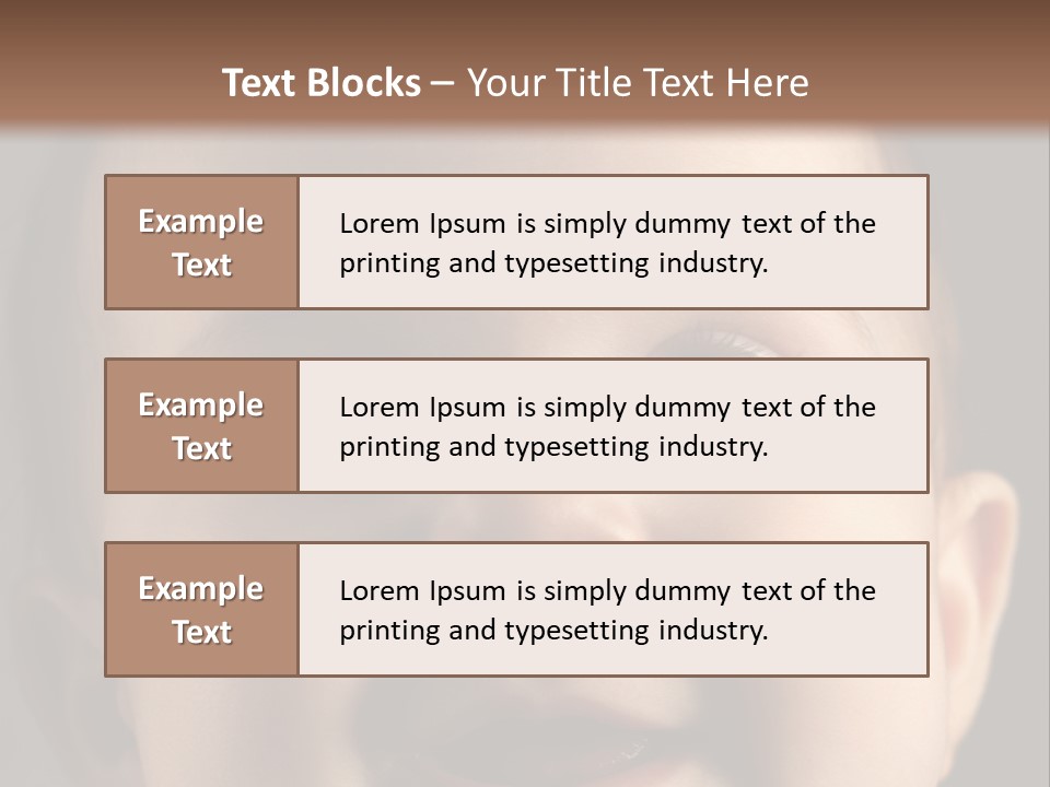 Face Positive Living PowerPoint Template