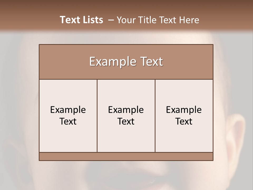 Face Positive Living PowerPoint Template