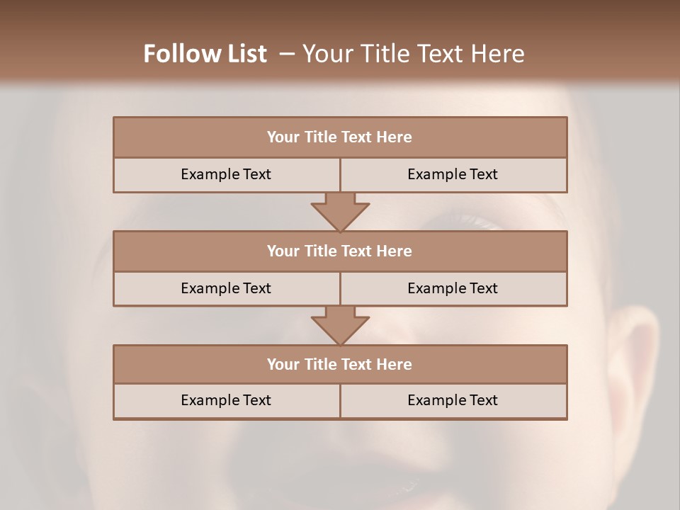 Face Positive Living PowerPoint Template