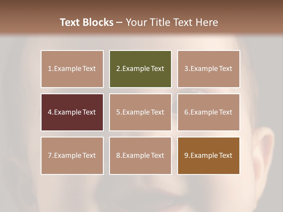 Face Positive Living PowerPoint Template