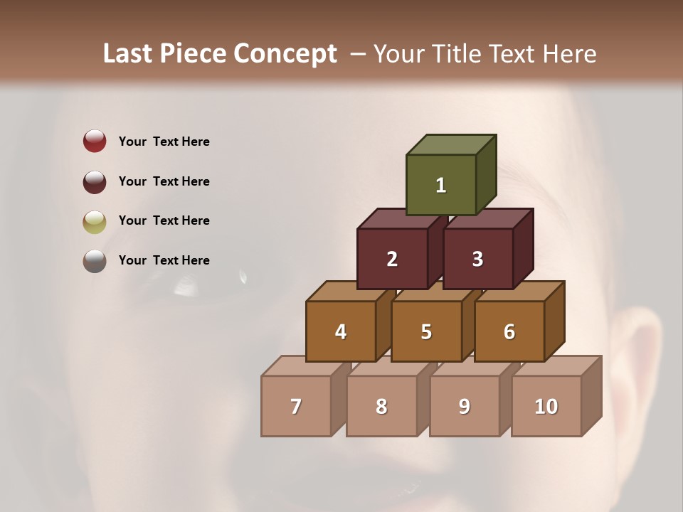 Face Positive Living PowerPoint Template