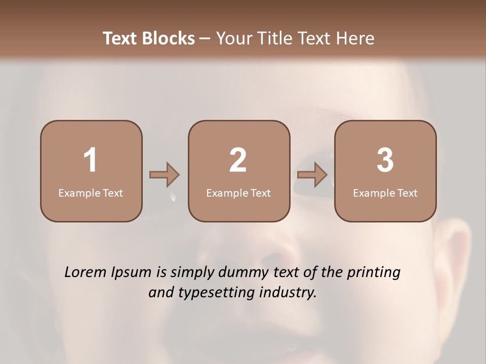 Face Positive Living PowerPoint Template