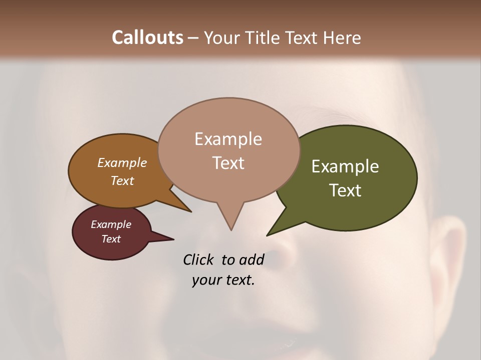 Face Positive Living PowerPoint Template