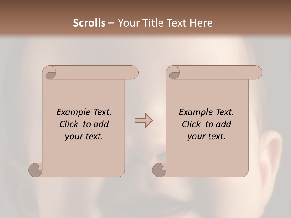 Face Positive Living PowerPoint Template