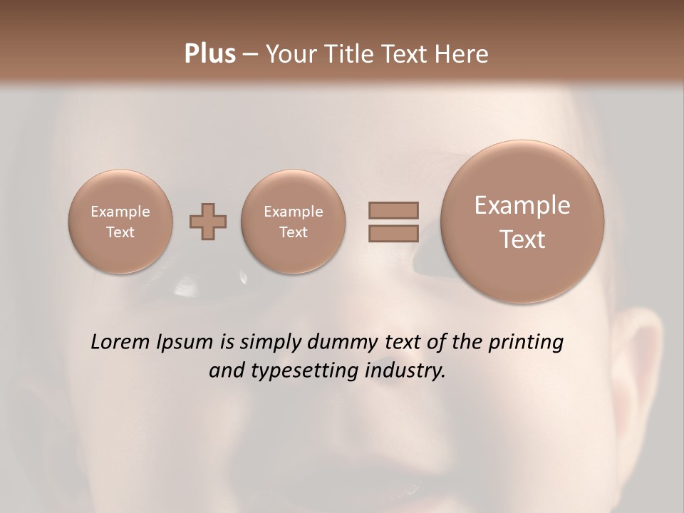 Face Positive Living PowerPoint Template