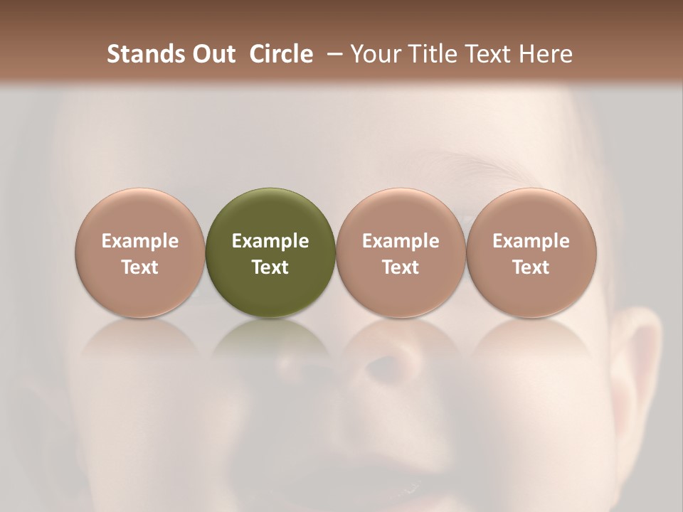 Face Positive Living PowerPoint Template