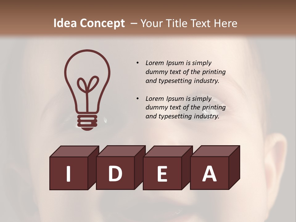 Face Positive Living PowerPoint Template