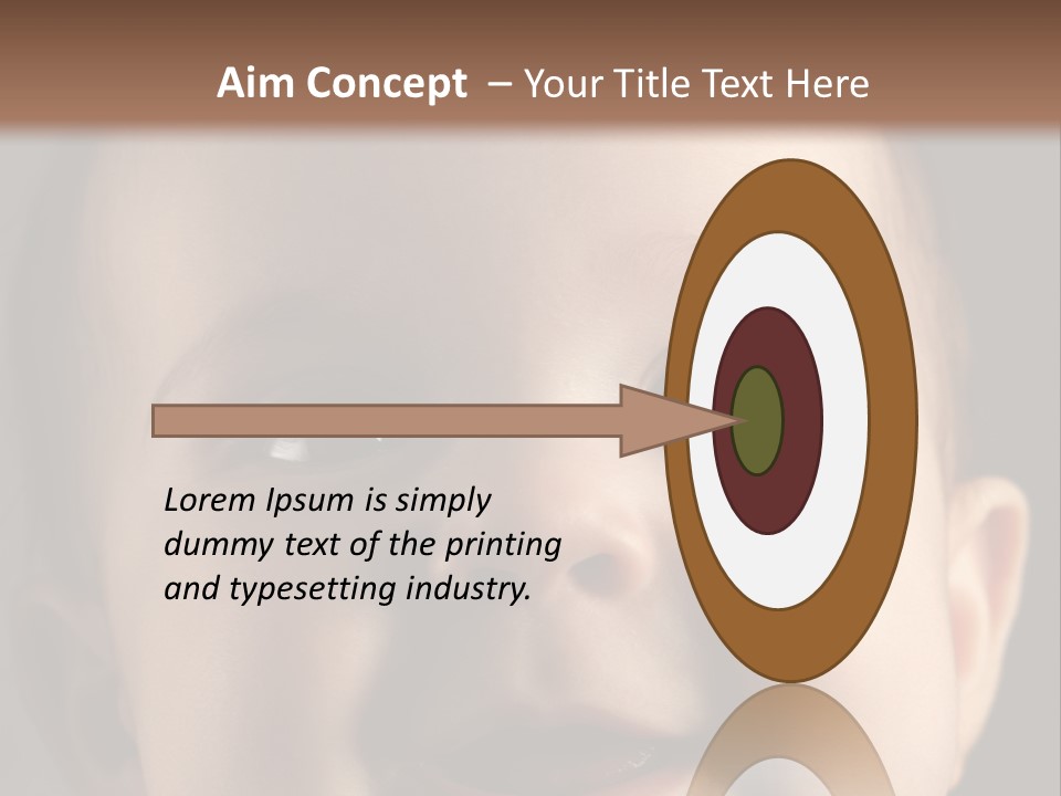 Face Positive Living PowerPoint Template