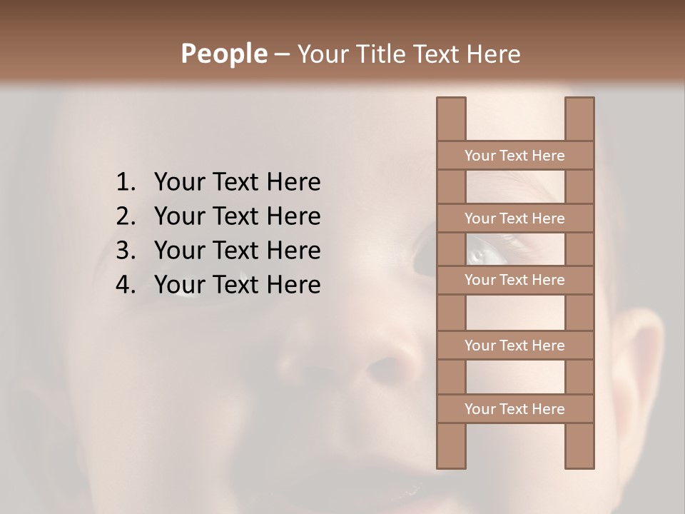 Face Positive Living PowerPoint Template