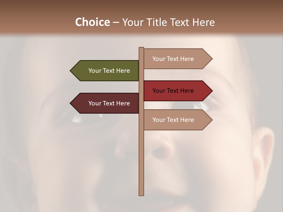 Face Positive Living PowerPoint Template