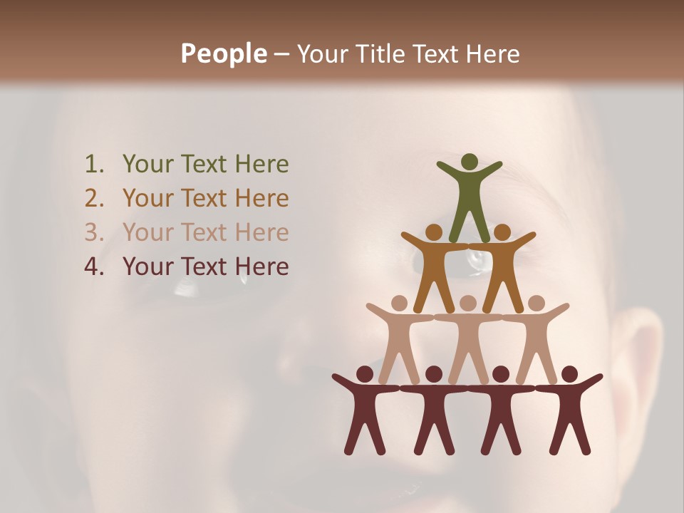 Face Positive Living PowerPoint Template