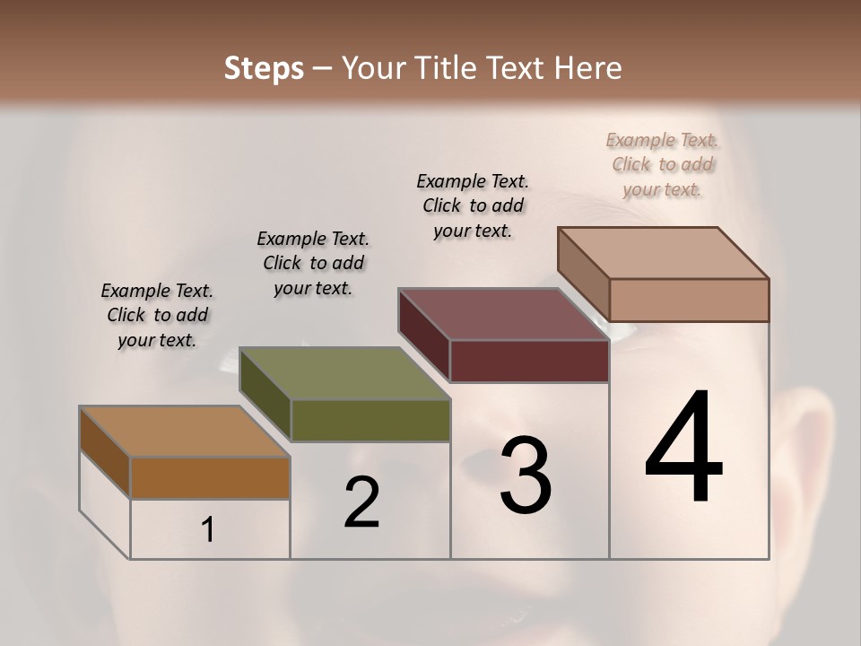 Face Positive Living PowerPoint Template