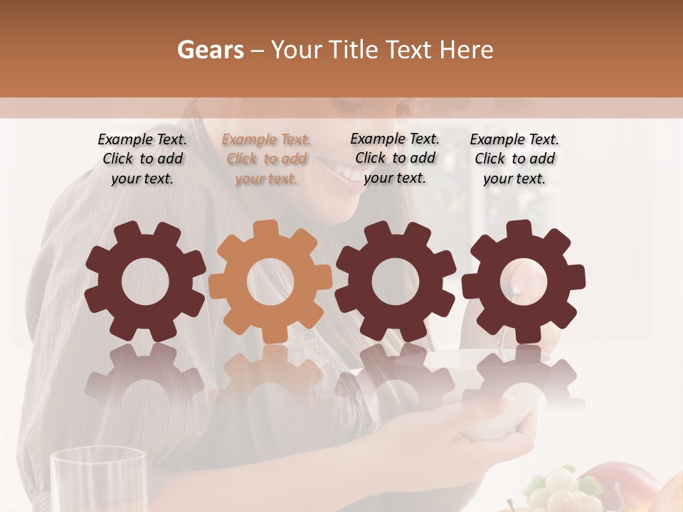 Organic Female Snack PowerPoint Template