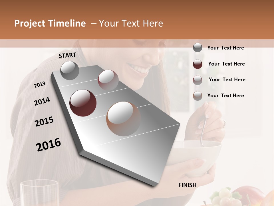 Organic Female Snack PowerPoint Template