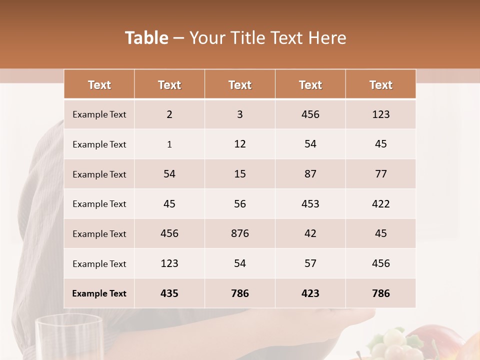 Organic Female Snack PowerPoint Template