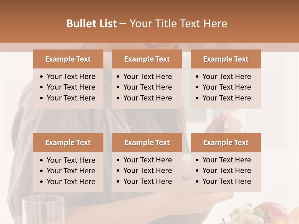 Organic Female Snack PowerPoint Template