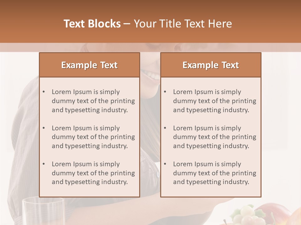 Organic Female Snack PowerPoint Template