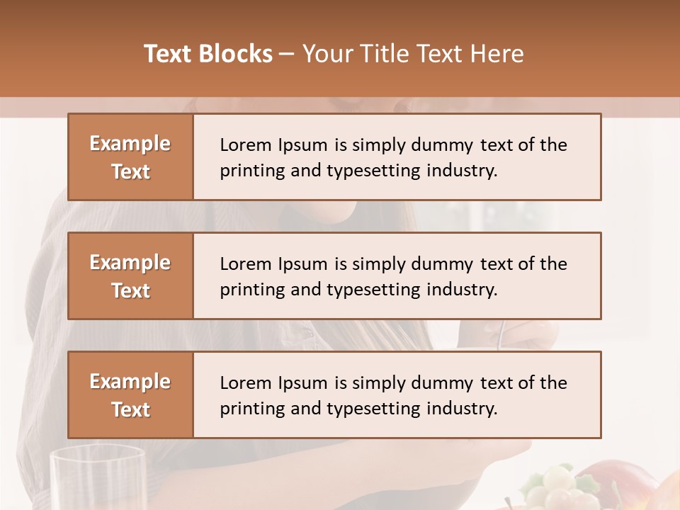 Organic Female Snack PowerPoint Template