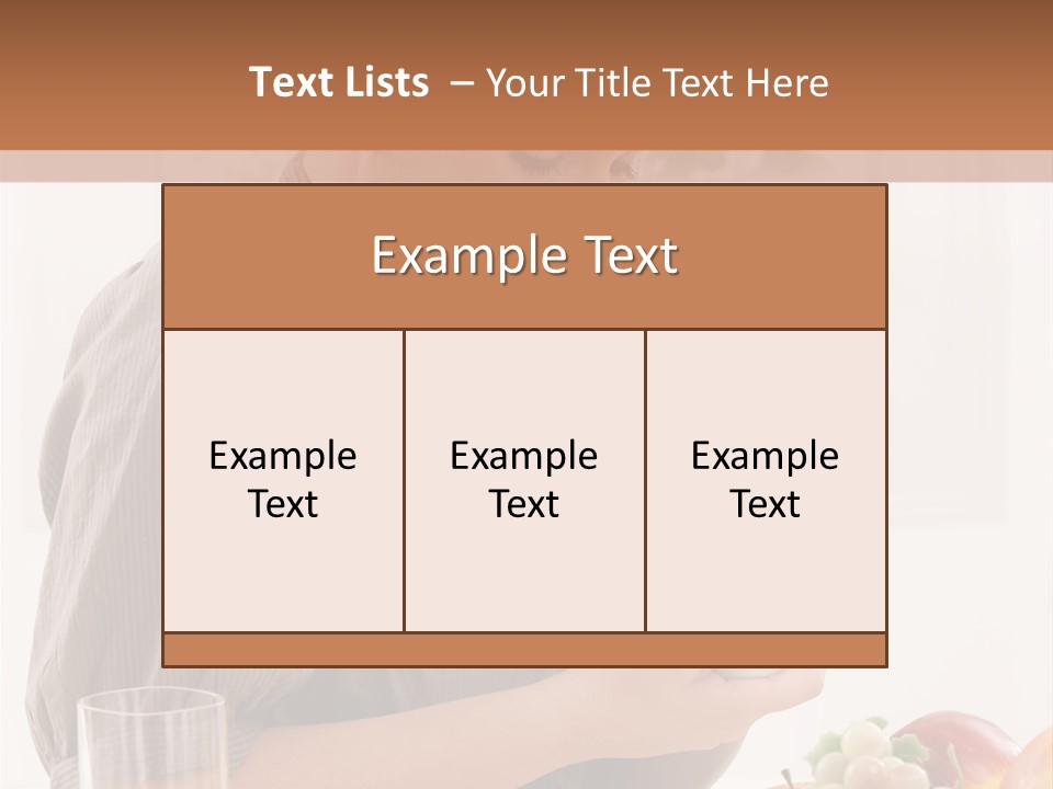 Organic Female Snack PowerPoint Template