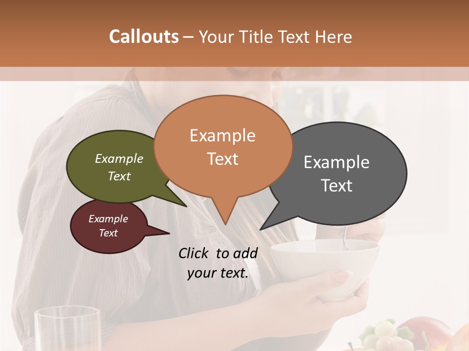 Organic Female Snack PowerPoint Template