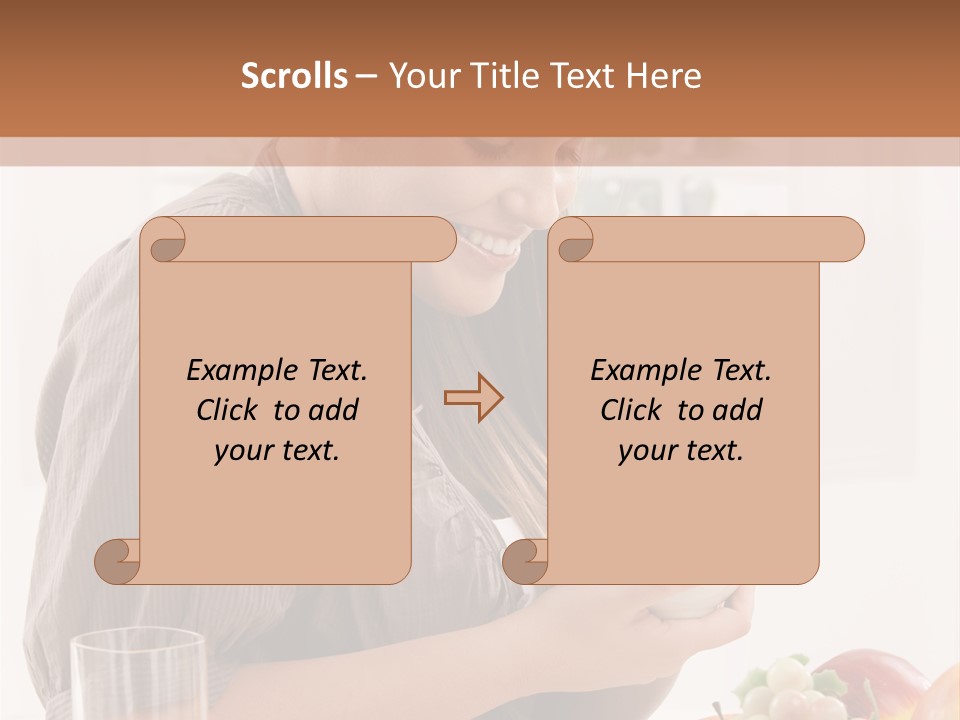 Organic Female Snack PowerPoint Template