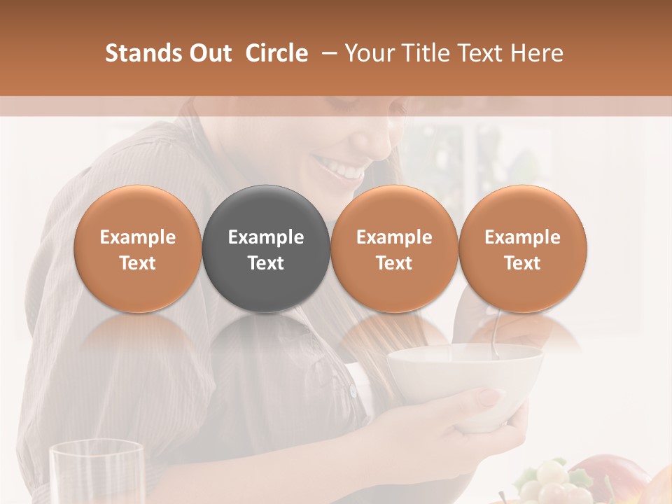 Organic Female Snack PowerPoint Template