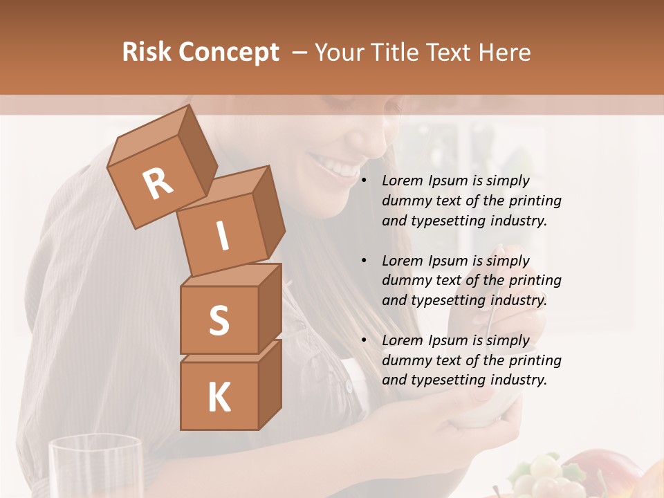 Organic Female Snack PowerPoint Template