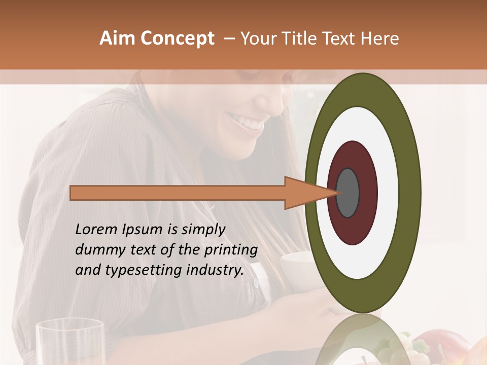 Organic Female Snack PowerPoint Template