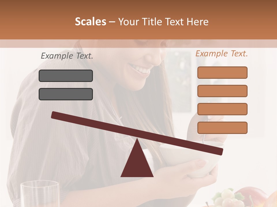 Organic Female Snack PowerPoint Template