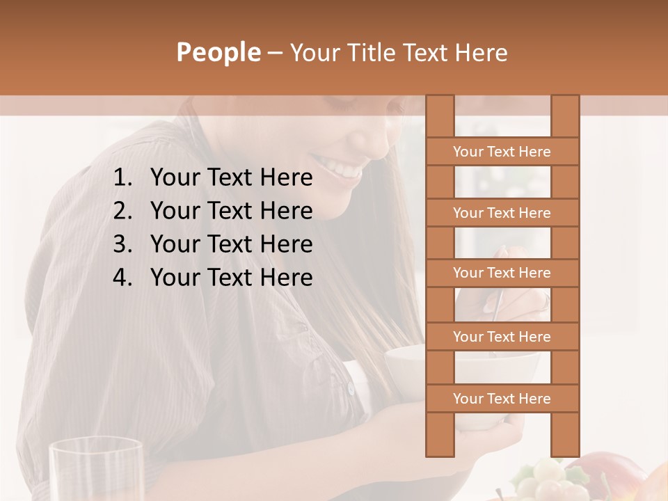 Organic Female Snack PowerPoint Template