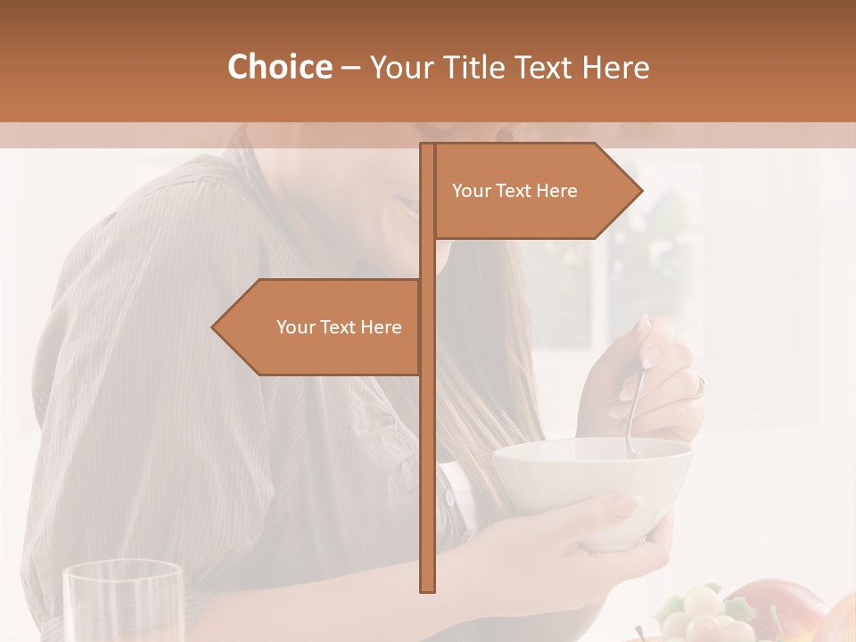 Organic Female Snack PowerPoint Template